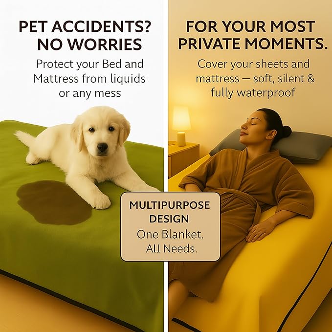 Waterproof Blanket for Bed or Couch – Soft and Leakproof Waterproof Throw - Image 2