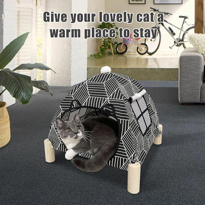 Pozico Portable Cat Tent Bed – Foldable Indoor Tent Bed - Image 2