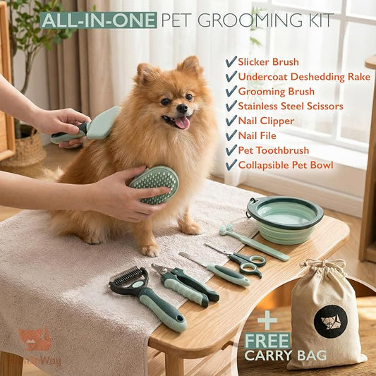 HamInWay 8-in-1 Pet Grooming Kit - Image 2