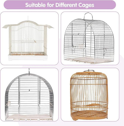Bird Cage Cover, 45-90'' Adjustable, Universal Nylon Mesh Net, Bird Cage Skirt - Image 6