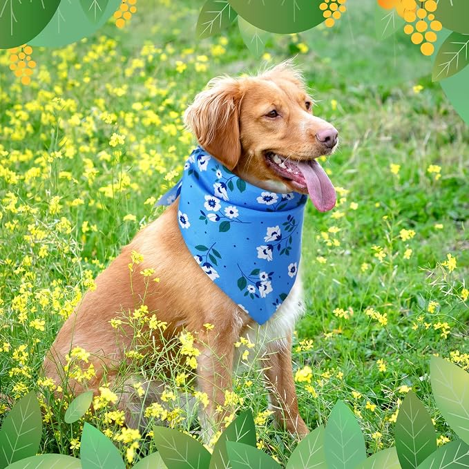 Weewooday 50 Pcs Spring Dog Bandanas Bulk - Image 7