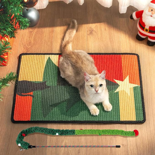 Cat Scratcher Mat, Sisal Cat Scratch Pad, Horizontal Floor Cat Scratching Pads by Conlun