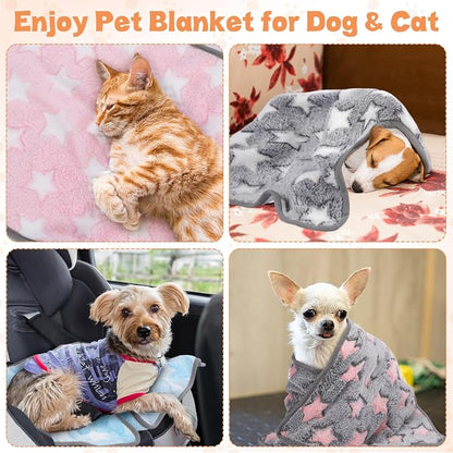 Chumia 40 Pcs Puppy Blankets for Small Dog Pet Bulk Fleece Soft Fluffy Washable - Image 6
