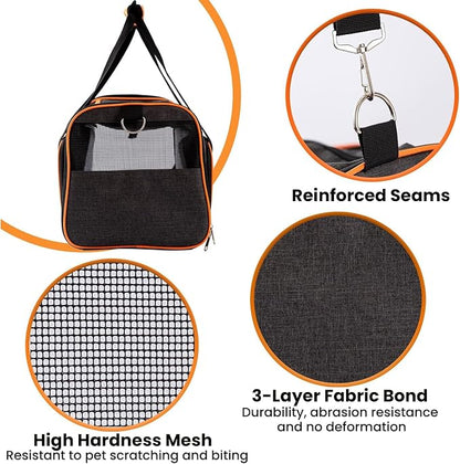 TSA Airline Approved Expandable Pet Carrier, - Image 4