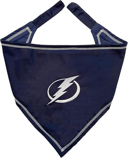Pets First NHL Tampa Bay Lightning TIE Bandana, Size Large/X-Large. Dog Bandana - Image 3