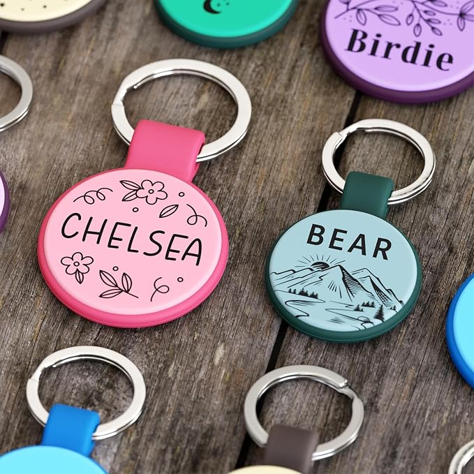 Silent Silicone Dog Tags, Custom Engraved Pet ID Tags - Image 5