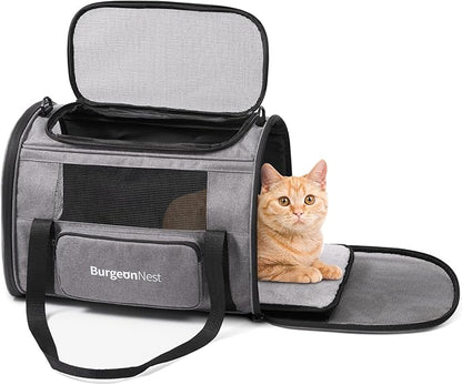 BurgeonNest Cat Carriers for Small Cats Under 15, Medium Puppy Under 25 lbs by Lifelongfriendsbelovedfamily