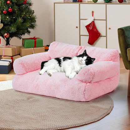 Large Cat Beds for Indoor Cats, Dog Couch Bed, Cute Cat Couch Sofas for Less by FURMORENE