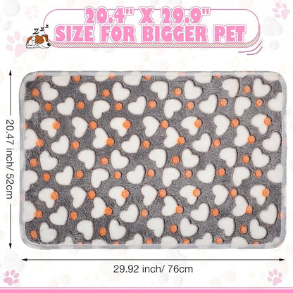 Chumia 18 Pcs Fleece Pet Blanket Soft Warm Sleep Mat Fluffy Cute Puppy Supplies - Image 2