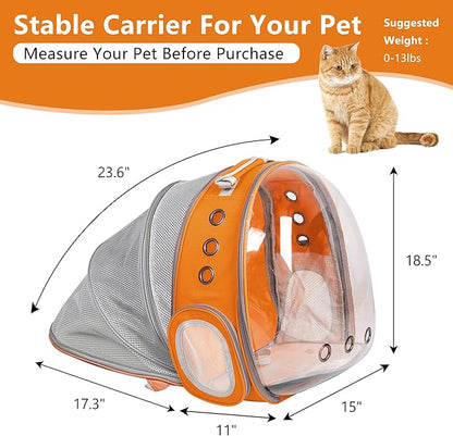 Cat Backpack Carrier Back Expandable Bubble Pet Carrier Backpack - Image 2