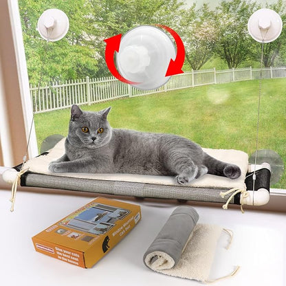 ZALALOVA Cat Perch, Cat Window Seat Large Sturdy Bed Fleece Blanket 2025 Latest by SupplierforCats