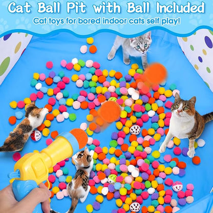 Mity rain Cat Ball Pit with Balls Included, Interactive Cat Toy - Image 3