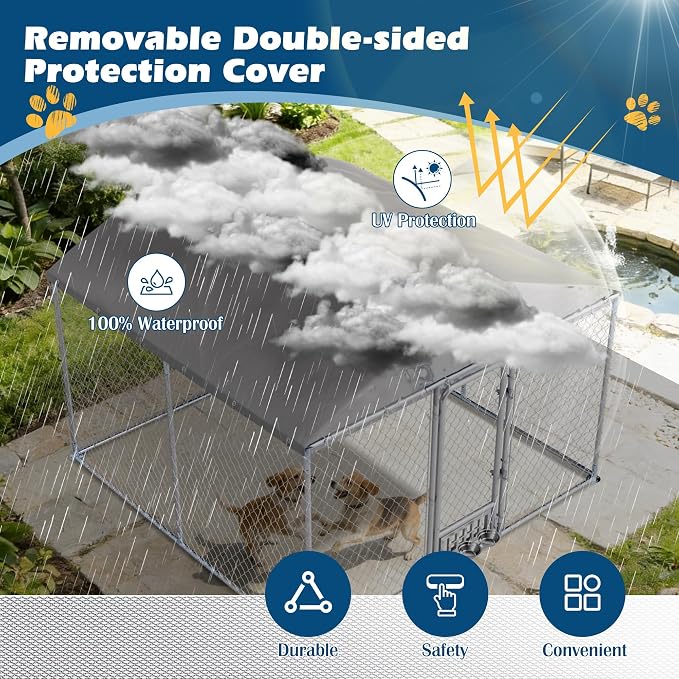 10×10×7 FT Outdoor Dog Kennel - Image 8