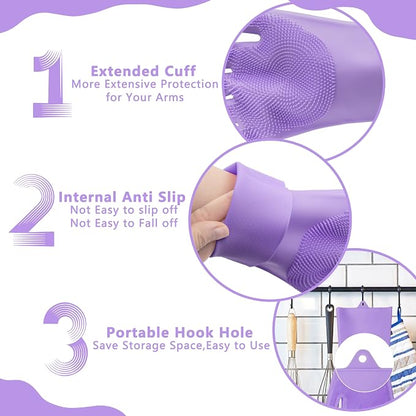 Pet Grooming Gloves—Heat Resistant Dog Washing Gloves - Image 6