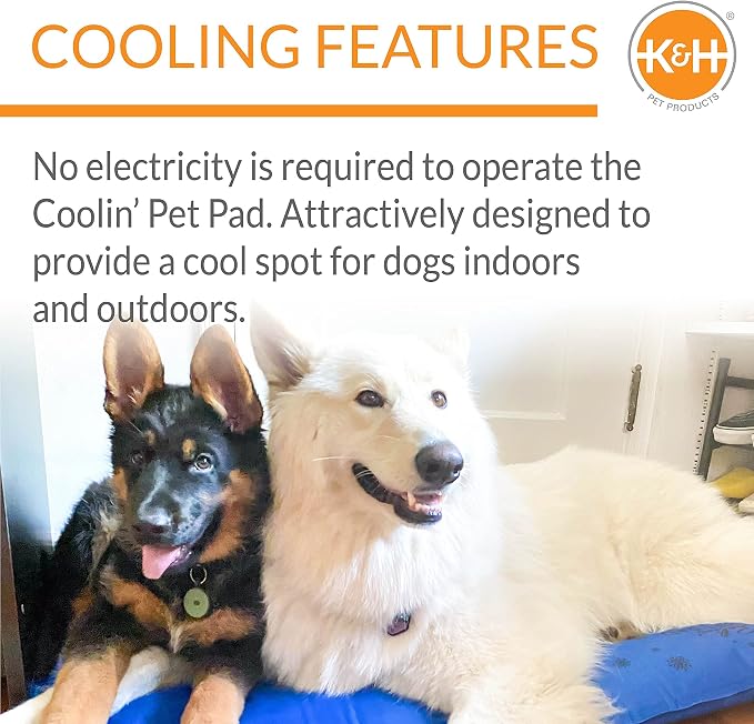 K&H Pet Products Coolin' Pet Pad Dog Mat, Portable Dog Cooling Mat - Image 4