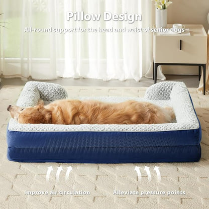 Orthopedic Dog Bed for Extra Large Dogs, Egg Crate Foam Bed for Extra Large Dogs - Image 2