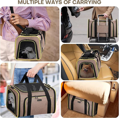 Premium Pet Carrier – Dog & Cat Travel Bag, Airline Approved, Soft-Sided Design - Image 2