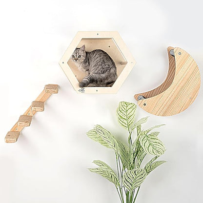 3-Piece Cat Wall Furniture Set by ZellaProducts