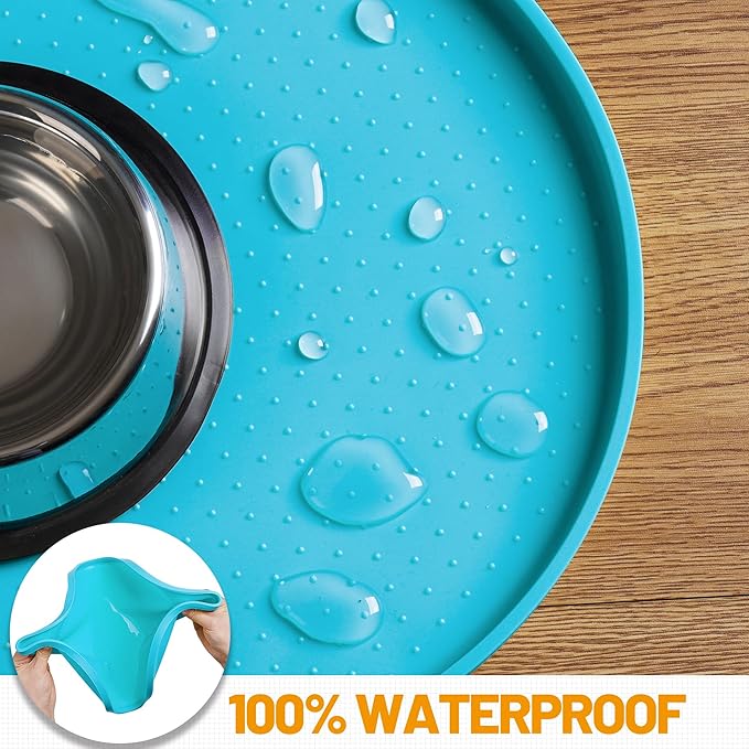 Hubulk 100% Waterproof Silicone Pet Feeding Mat - Image 4