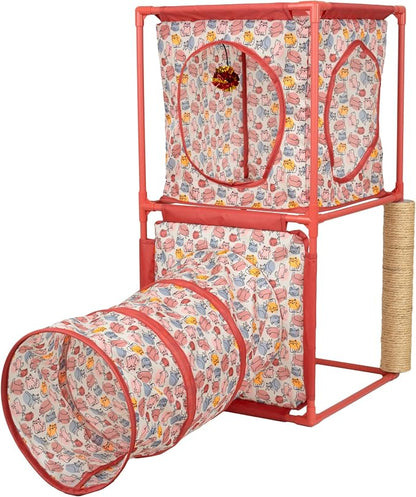 Kitty City Cozy Cube Retreat Cat Tower by KittyCity