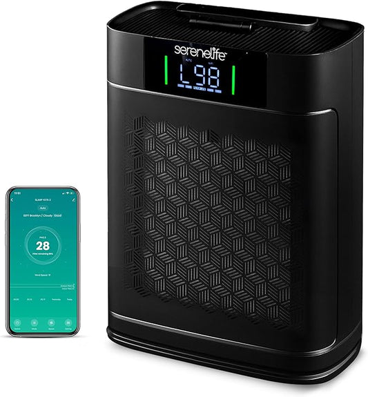 SereneLife HEPA Air Purifier for Home – Smart WiFi & App Control, Ultra-Quiet by SereneLife
