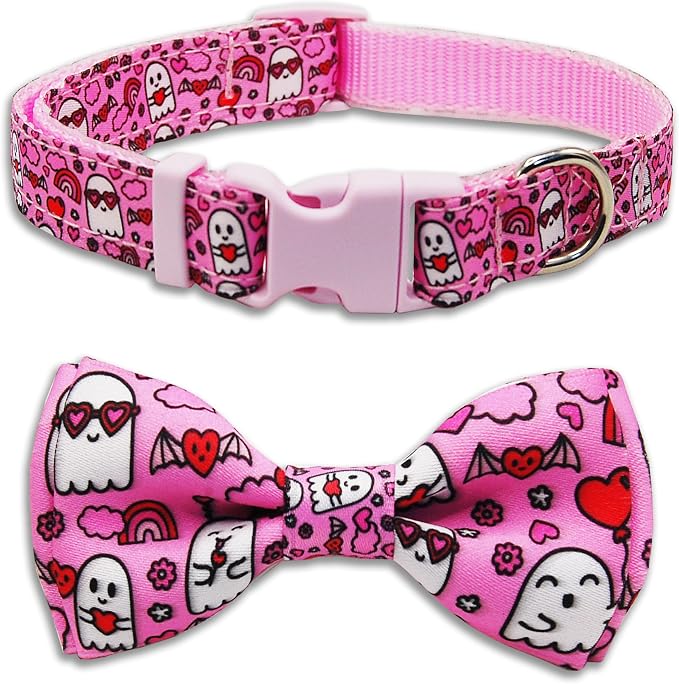 Valentine’s Day Dog Collar Adjustable Puppy Collar by PohshidoPet