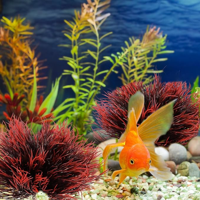 2 Pcs Aquarium Plants Fish Tank Decorations Artificial Fish Tank Plants Plastic - Image 3