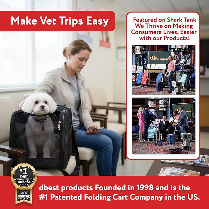 dbest products Pet Smart Cart, Rolling Carrier - Image 9
