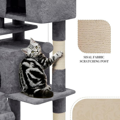 Athena Collection Cat Tree, 77 Inch Cat Tower - Image 6