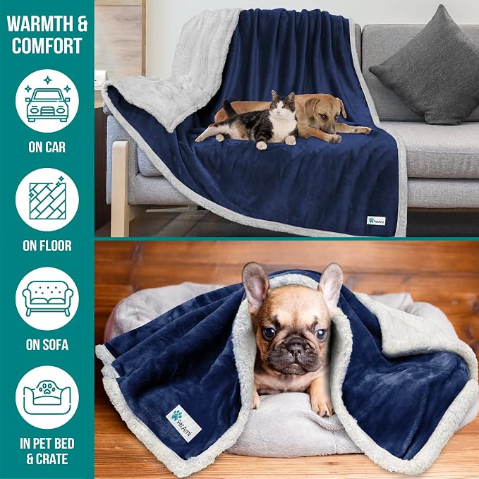 PetAmi Dog Blanket for Small Medium Dogs, Pet Bed Blanket Cat Puppy Kitten - Image 5