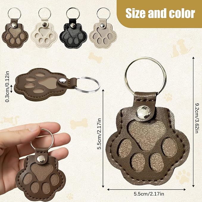 Personalized Dog Hair Keychain Pet Fur Keepsake Pet Memorial Cute Storage - Image 2