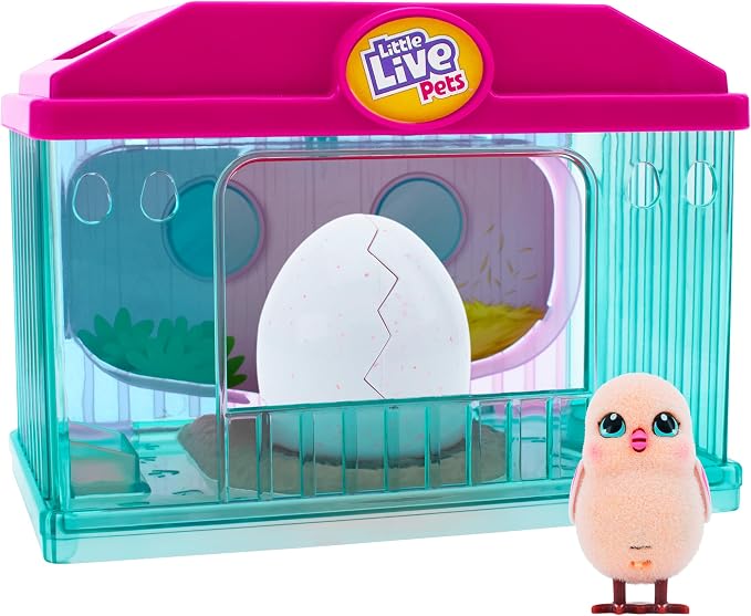 Little Live Pets Toy Chicken Coop, Interactive Hutch Animal Playset by LittleLivePets