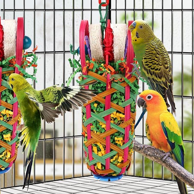 Kyouki Parakeets Toys, Love Birds, Small & Medium Parrots, Fun Foraging & - Image 5