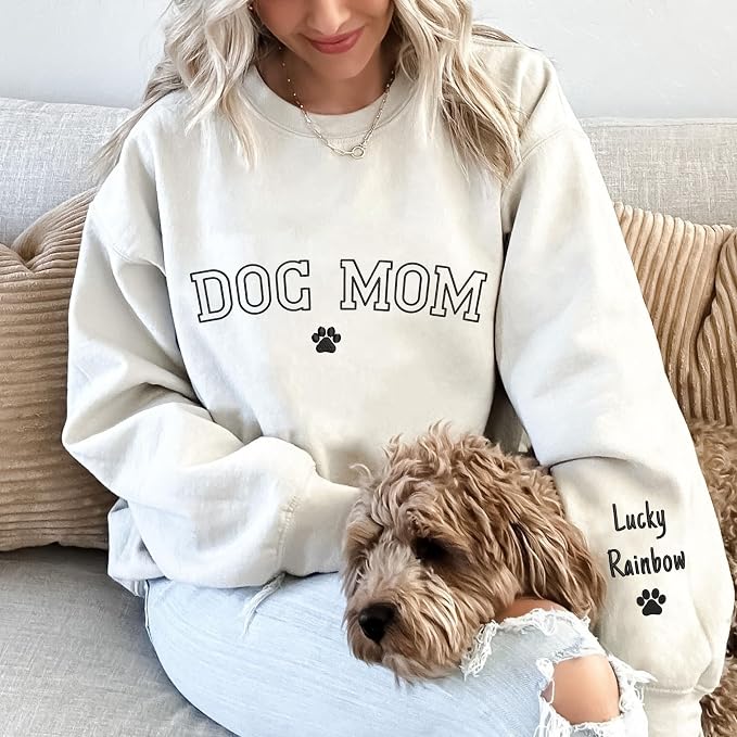 NAZENTI Custom Dog Mom Embroidered Sweatshirt - Image 2