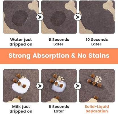 Pet Feeding Mat-Absorbent Pet Placemat - Image 2