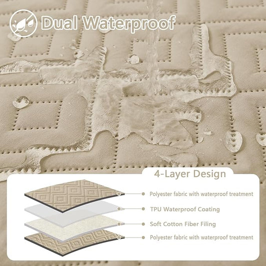 hyha Waterproof Dog Blanket, Soft Dog Bed Cover Pet Blankets, Waterproof Sofa - Image 2