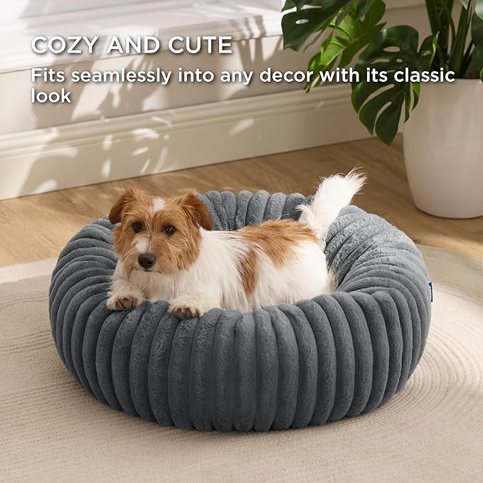 Bedsure ComfyFleece™ Donut Small Dog Bed - Image 4