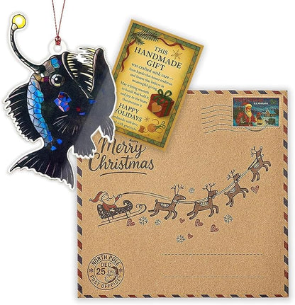 Anglerfish Christmas Ornaments 2025, Unique Fishing Ornaments - Image 4