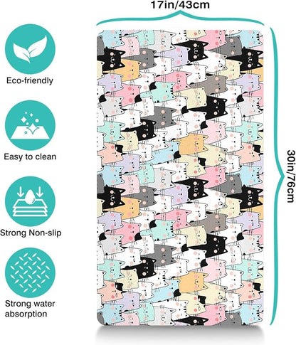 Pet Feeding Mat for Floors Waterproof Dog Mat for Food and Water Absorbent - Image 4