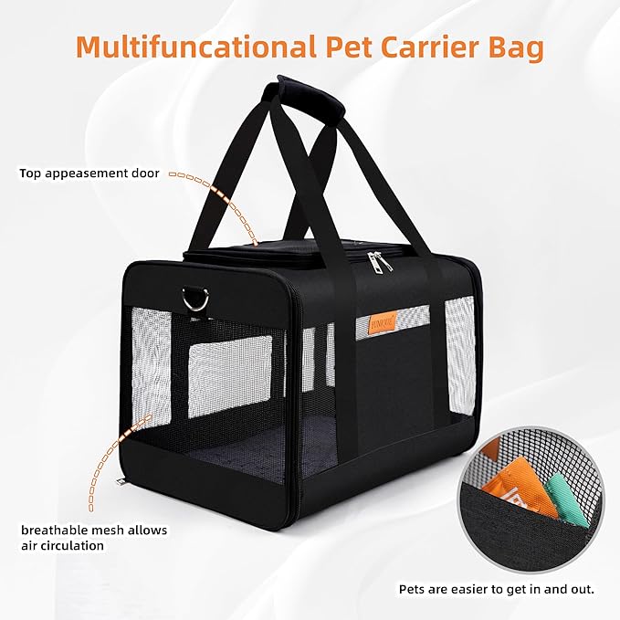 YUNIQUE Soft-Sided Cat & Dog Carrier - Image 5