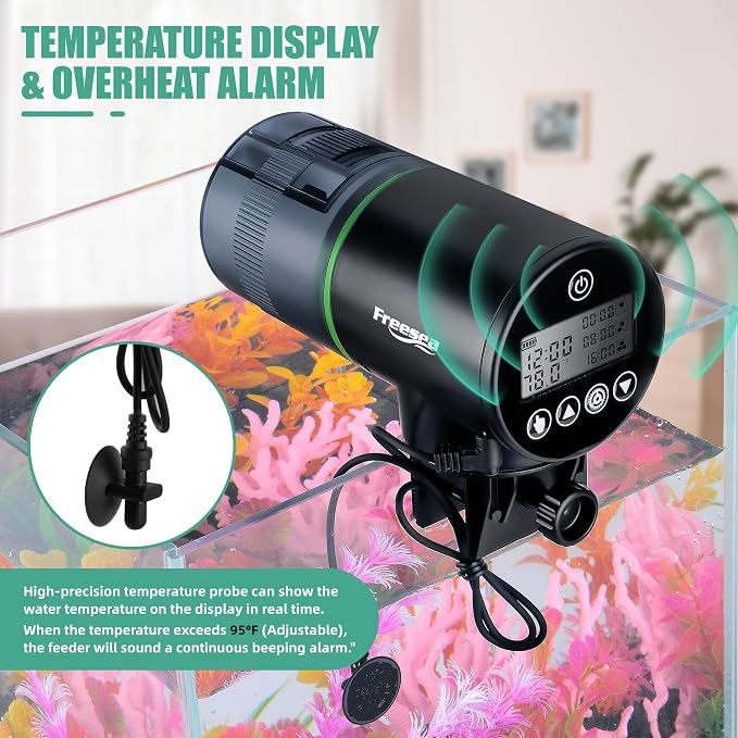 FREESEA Aquarium Automatic Fish Feeder: Programmable Auto Food Dispenser - Image 2