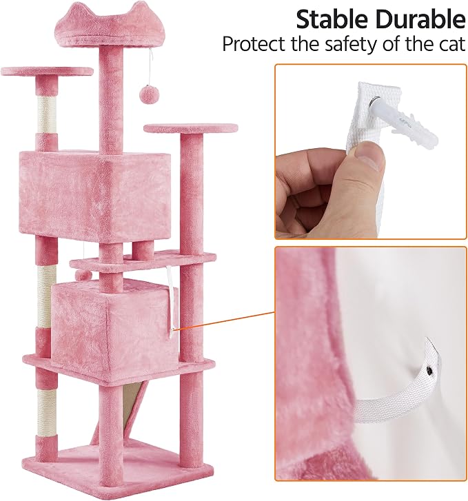Yaheetech Multi-Level Cat Tree Stand House Furniture - Image 9