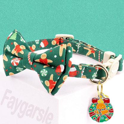 Faygarsle 2 Pack Christmas Cat Collar Set, - Image 5
