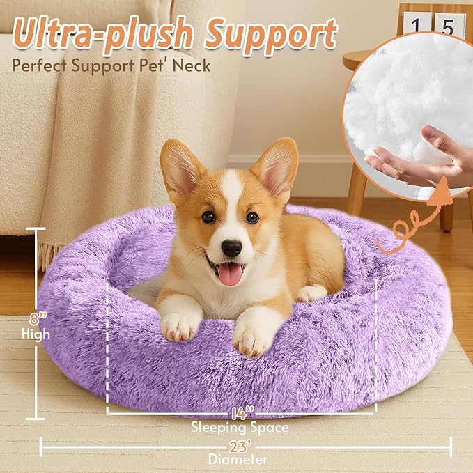 JOLLYVOGUE Calming Dog Bed for Small Dogs - Image 5