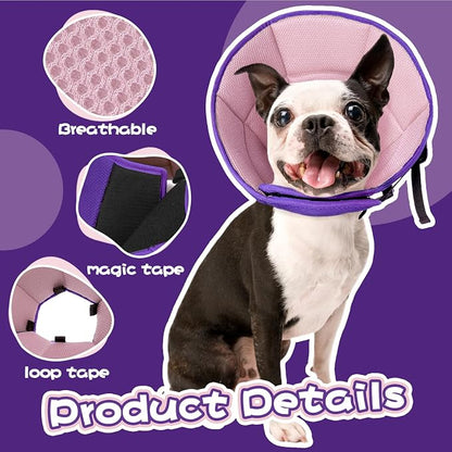 Dog Cone Collar After Surgery, Adjustable Soft Recovery Cone - Image 4