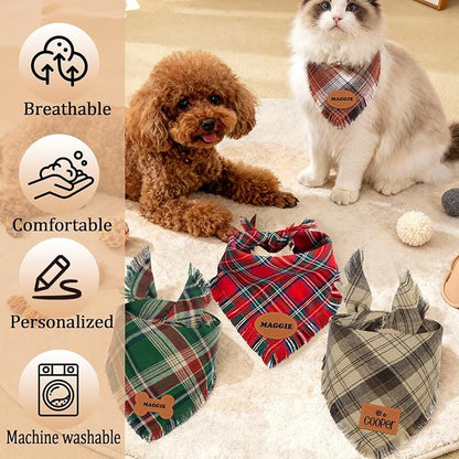 Personalized Dog Gifts Withe Name Custom Dog & Cat Bandana Personalized Pet - Image 5