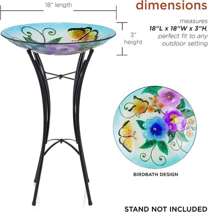 Alpine Corporation 18" Outdoor Birdbath Bowl Topper - Image 2