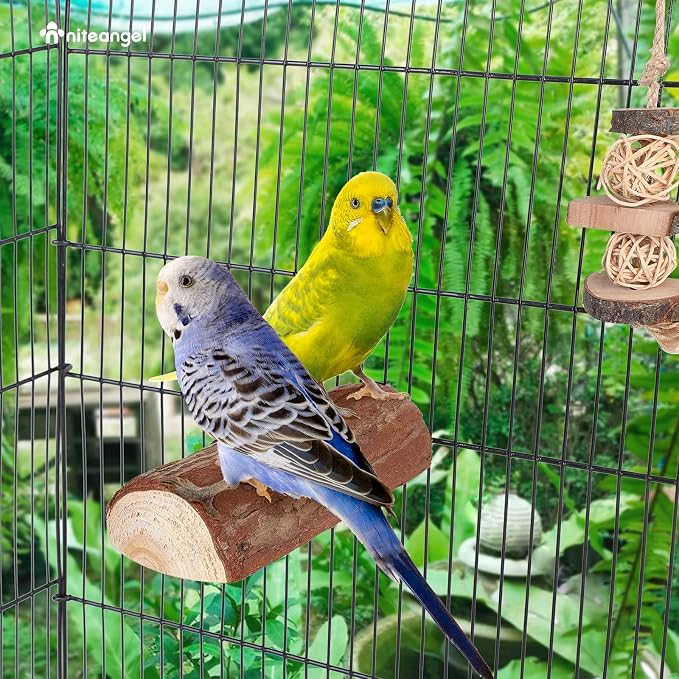 Niteangel Parrot Cage Perch, Wooden Platform - Image 5