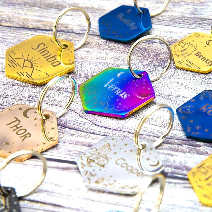 Personalized Dog Tag with 5 Lines of Custom Deep Engraved Durable Stainless - Image 3