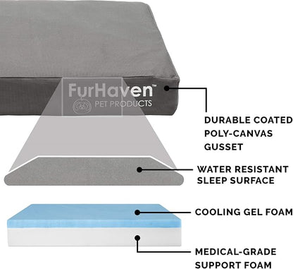 Furhaven Water-Resistant Cooling Gel Dog Bed - Image 4